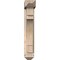 Ekena Millwork Merced Arts and Crafts Smooth Bracket w/ Offset Brace, Douglas Fir, 5 1/2"W x 20"D x 32"H BKT0604X20X32MRC03SDF - alternate 2